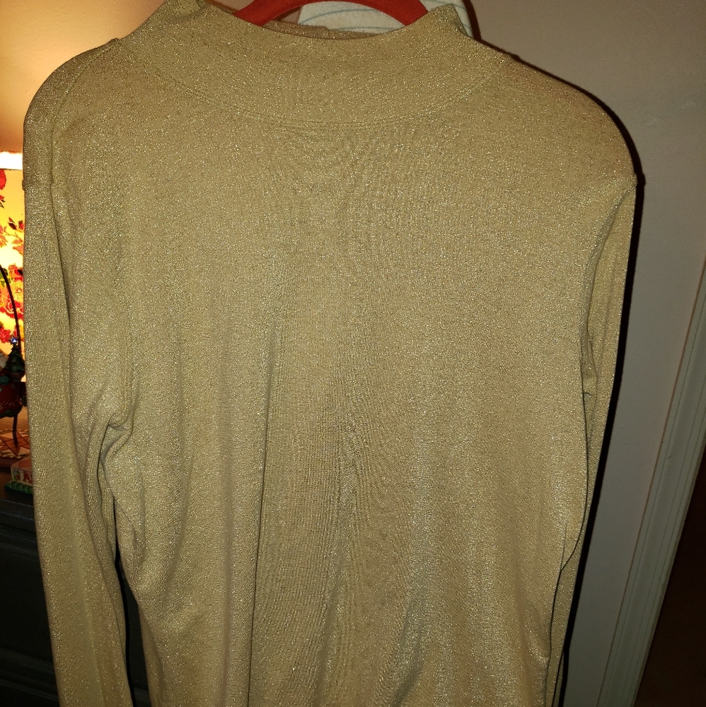 Mock neck, long sleeve top